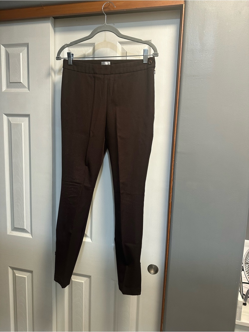 Chico's Women’s Slim Dark Brown Stretch Ponte Pants